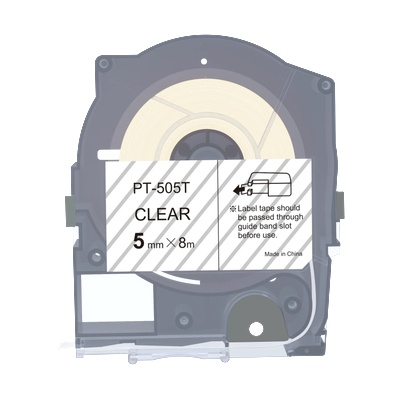 PRO-MAX Max LM-505T, 5mm x 8m, прозрачен съвместима лента (LM-TP505T)