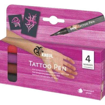 Kreul Tattoo Pen Set Комплект накрайници Tribals 4 бр (62170)