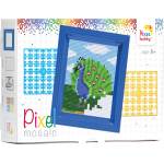 Pixelhobby Мозайка с рамка и пиксели Classic, Pixelhobby - Паун (31252)