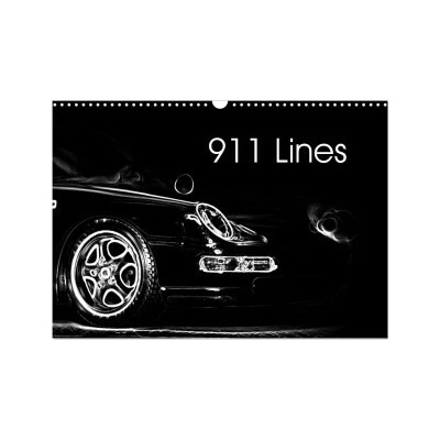 911 Lines Wall DIN A3 landscape CALVENDO 12 Month Wall 2026