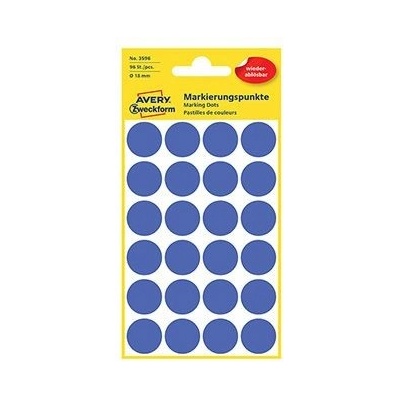 Avery Zweckform 3596 etikety 18mm 4 ks modré