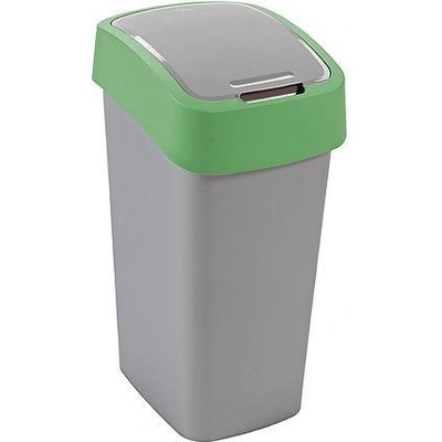 Curver FLIP BIN 10 l šedostrieborný/zelený