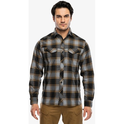 Helikon-Tex Defender Mk2 Nylon kostkovaná turistická košile Sorona Blend dark ochre