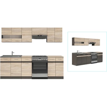 Image 1 of Black Red White Кухня Junona Line - 240 см