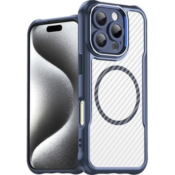 HQWear Кейс Leading Series, с MagSafe за iPhone 16 Pro Max, син (Leading series MagSafe Iphone 16 Pro Max blue)