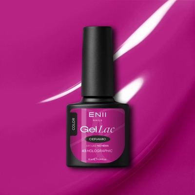 Enii Nails Gel lak Ceramic 43 Holographic 10 ml