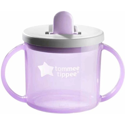 Tommee Tippee Преходна чаша Tommee Tippee - First cup, 4 м+, 190 ml, лилава (TT.0243)