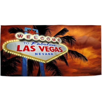 Sablio Ručník s potiskem Fabulous Las Vegas 50 x 100 cm