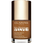 Clarins Skin Illusion Velvet течен фон дьо тен с матов завършек с подхранващ ефект цвят 118.5N 30ml