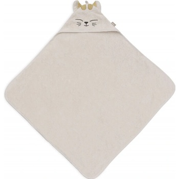 Jollein Osuška s kapucňou froté 75x75cm mačička Charlie