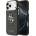 GUESS PU 4G Metal Logo Задна крышка за iPhone 17 Pro Max Silver Black Guess | Cheren | МЪЖЕ | UNI