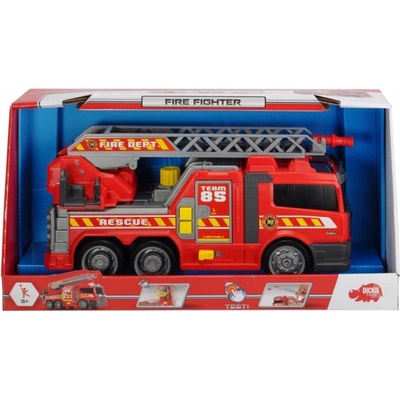 Dickie Toys Hasičské auto červené so zvukom a svetlom 1:64