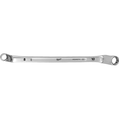 Milwaukee Obojstanný očkový vyhnutý kľúč 8 mm x 10 mm zahnutý 75°, 4932492741