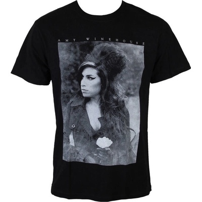 Metal Rock Off Amy Winehouse Flower Portrait černá