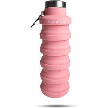 GymBeam BeastPink Сгъваема бутилка Pink 500 ml