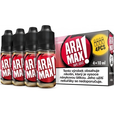 Aramax Max Strawberry 4 x 10 ml 18 mg