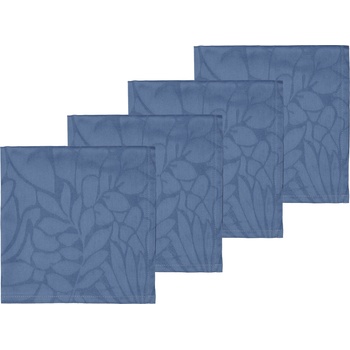 Södahl Салфетки Abstract Leaves Damask сини 4 бр (28929)