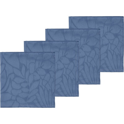 Södahl Салфетки Abstract Leaves Damask сини 4 бр (28929)