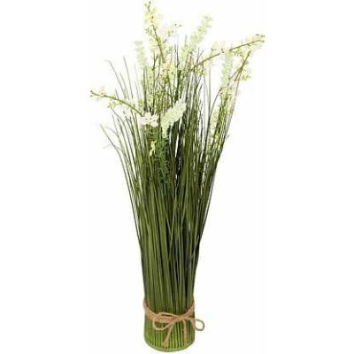 Umělá kytice bílých lučních květin Atmosphera do obýváku a ložnice 58 cm