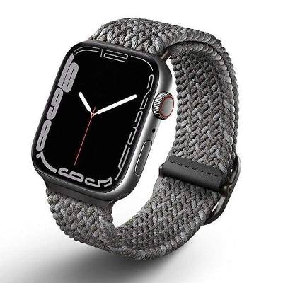 Aspen Adjustable Braided Band - текстилна каишка за Apple Watch 42мм, 44мм, 45мм (сив)