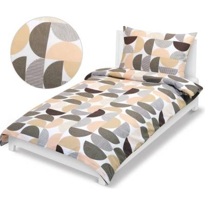 Sconto obliečky HNEDÝ POLKRUH 70x90 140x200