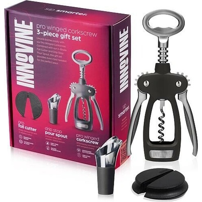 Innovine Sada na víno Innovine, 3 ks (křídlová vývrtka, nálevka, řezačka fólií)