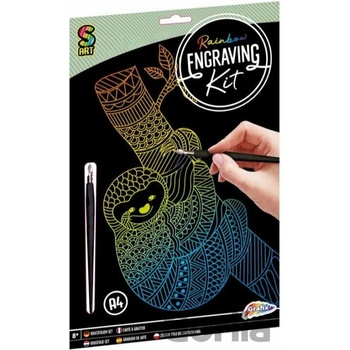 Vyškrabávací obrázok leňochod