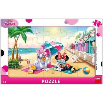Dino - Puzzle Minnie a Daisy na pláži - 1 - 39 piese