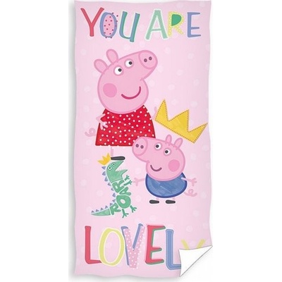 Carbotex osuška Prasátko Pepina Lovely Pig 70 x 140 cm