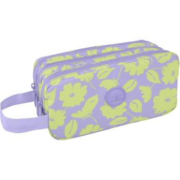 COOLPACK Несесер Cool Pack Primus - Flores Lila, с 3 ципа и дръжка (F060913)