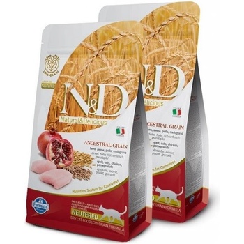 N&D Low Grain Cat Neutered Chicken & Pomegranate 10 kg