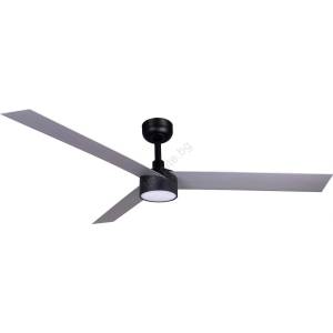 Faro Barcelona Faro 34287wt1s-led Вентилатор с димер cruiser xl 18w/230v cct (регулируема цветна температура), диаметър 160 см, сив/черен wt + ДУ (fa34287wt1s)