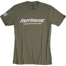 Fasthouse Logo Tee Military Green