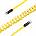 Newell USB-C to USB-C 100W cable, 1.5m, silicone, coiled, yellow-black