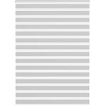 vidaXL Зебра щора, светло сива, 155x230 см, ширина на плата 150, 9 см, полиестер (4014506)