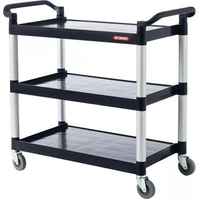ARAVEN Servírovací vozík se 3 policemi délka: 1070 mm šířka: 500 mm výška: 980 mm