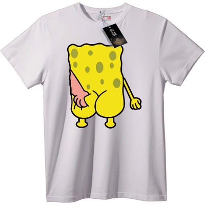 NOONEBRAND Тениска SpongeBob Изглед Отзад - 3XL, White