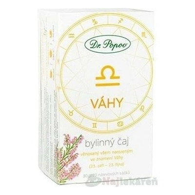 Dr.Popov Bylinný čaj VÁHY nálevové sáčky 20 x 1,5 g