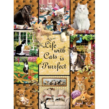 SunsOut - Puzzle Cats Make Life Purr-fect - 1 000 piese
