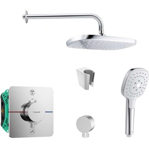 SANITINO - Душ комплект с термостат и тяло за вграждане Hansgrohe, аксесоари kielle, хром SANI21HKK024 (SANI21HKK024)