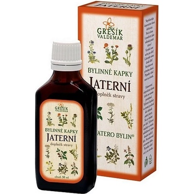 Grešík Jaterní bylinné kapky Devatero bylin 50 ml