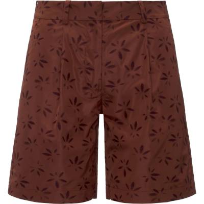 K-Way Дамски къси панталони K-Way Women's Larose Emby Jacquard Shorts - Brown / Violet Jacquard (112-4433-0112)