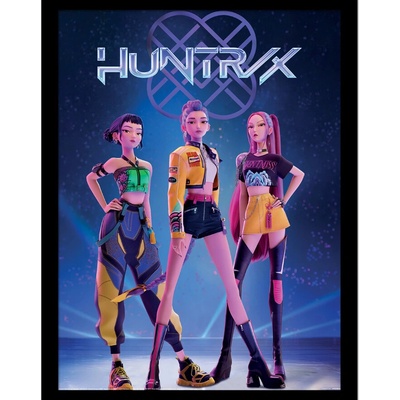 Obraz K-Pop Demon Hunters Huntrix 45x35cm