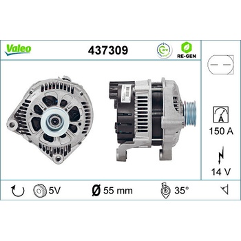 VALEO Alternátor 437309