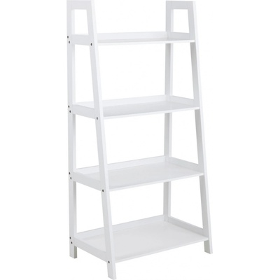 Bílá skandinávská knihovna Wally I do obýváku a dětského pokoje 130 cm