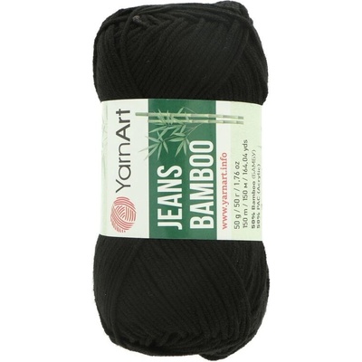 YarnArt Jeans Bamboo černá 135