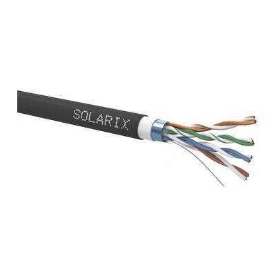 Solarix SXKD-5E-FTP-PVC+PE-305m CAT5E FTP, 305m, černý