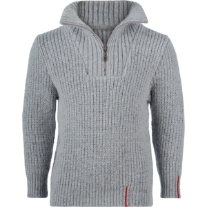Engel Детски вълнен пуловер Engel Kid's Troyer Merino jumper - Kiesel - размер 128 (EU) (704-2307-0113)