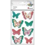 TITANUM Paper stickers 3D butterflies 8pcs