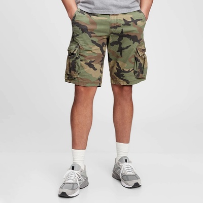 GapFlex kraťasy 11 twill cargo shorts with zelená